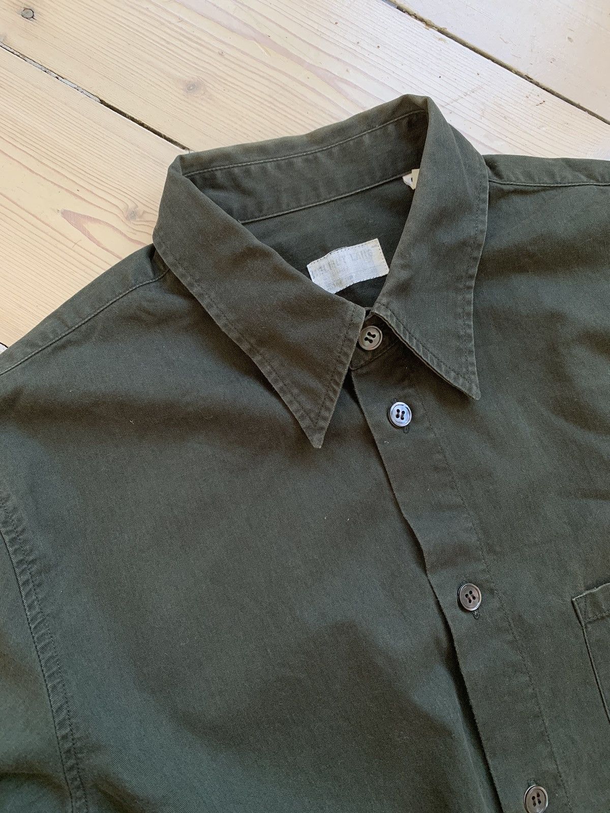 Helmut Lang Helmut Lang 90s button-up shirt deep green archive Size US M / EU 48-50 / 2 - 3 Thumbnail