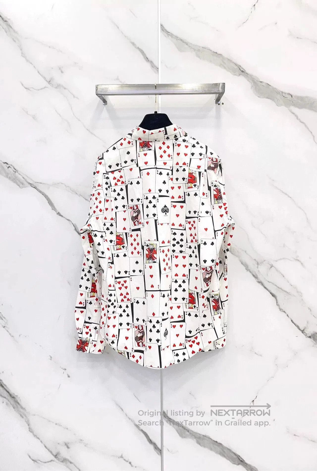 Balenciaga Balenciaga Playing Cards Print Shirt. Size US XXS / EU 40 - 1 Thumbnail