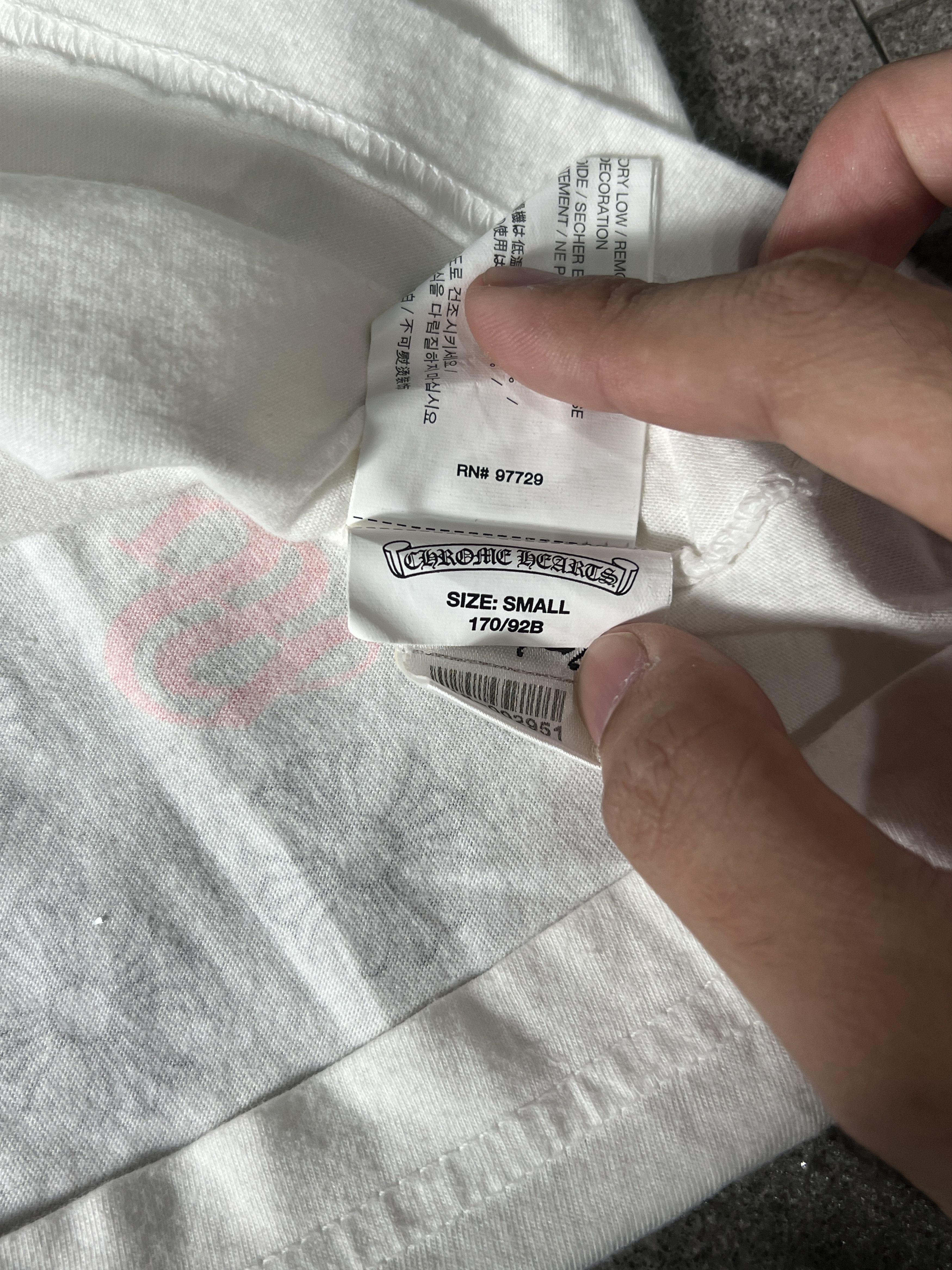 Chrome Hearts Chrome Hearts Pocket Tee White Small USA CH Logo Size US S / EU 44-46 / 1 - 8 Thumbnail