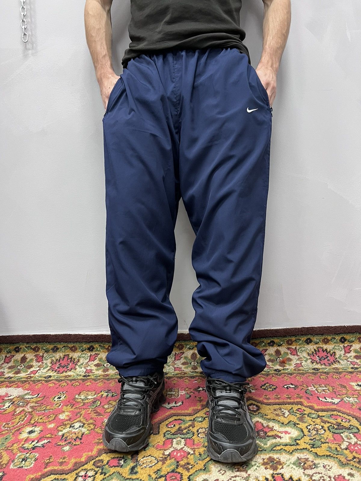 Nike × Vintage Vintage Nike Nylon Track Pants Parachute Drill Baggy Size US 32 / EU 48 - 6 Thumbnail