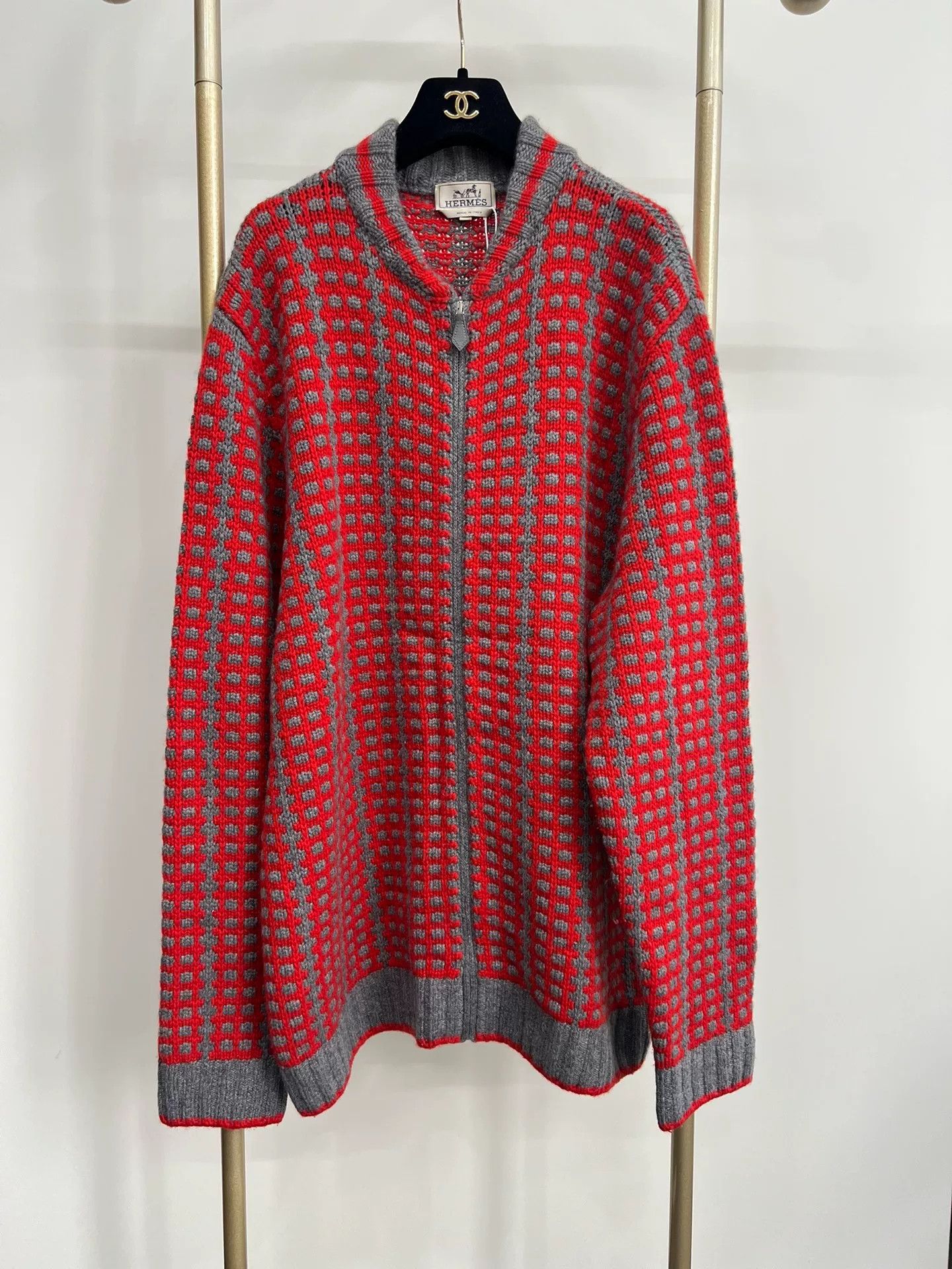 Hermes Hermes Cashmere Knit Zip Jacket XXL Size US XXL / EU 58 / 5 - 1 Thumbnail