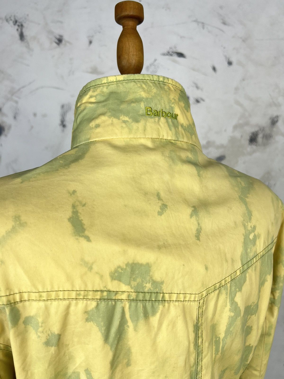 Barbour Vintage Barbour Waxed Custom Jacket Yellow Camo Size 6 S - M Size M / US 6-8 / IT 42-44 - 10 Thumbnail