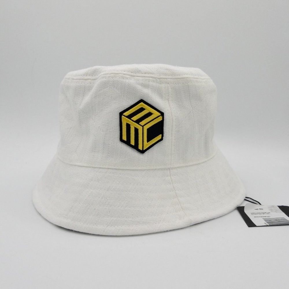 MCM MCM Cubic Logo Jacquard White Bucket Hat Size ONE SIZE - 2 Thumbnail