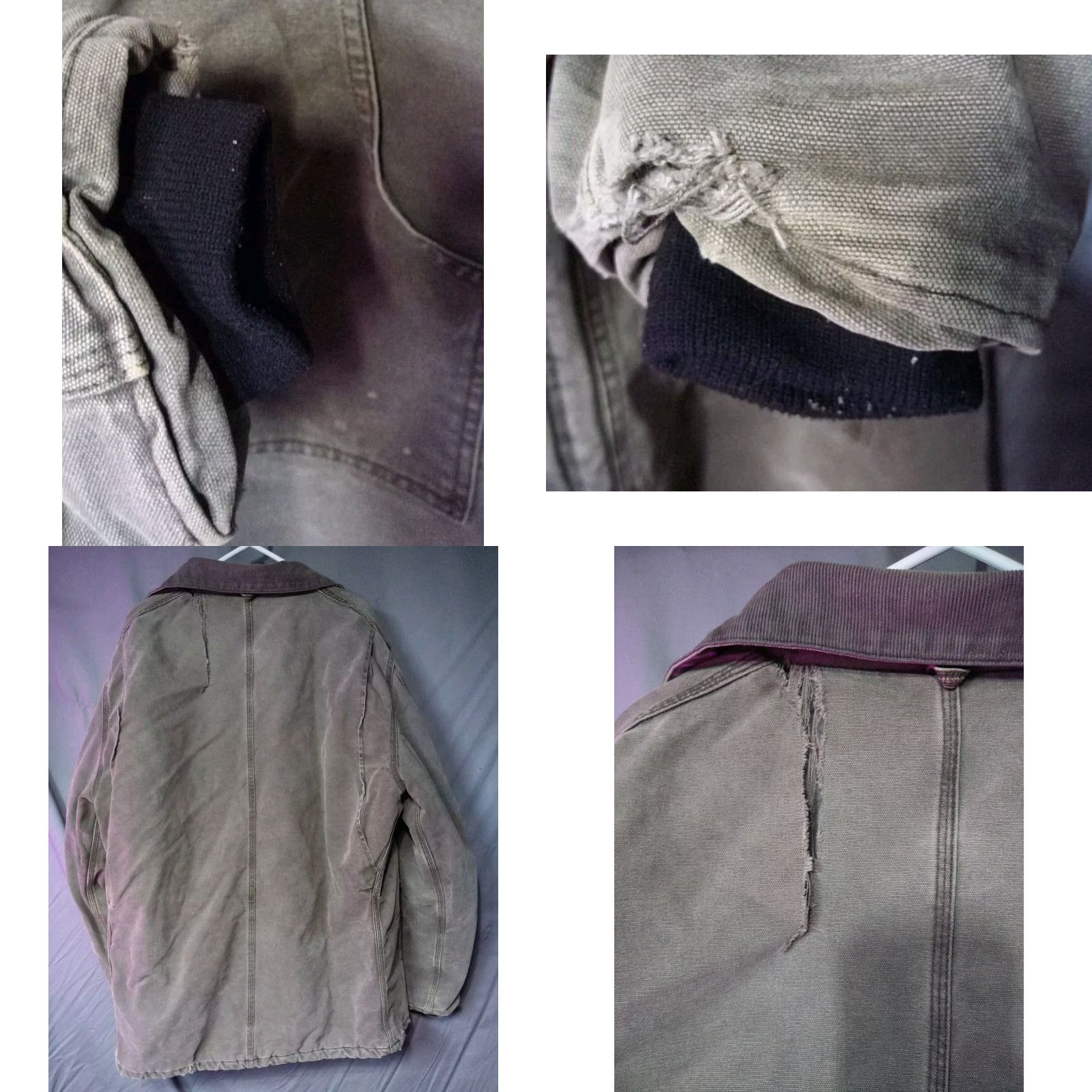 Carhartt VINTAGE Carhartt Jacket Mens 2XL Gray Quilted Lined Detriot (Detroit) USA Workwear Long Coat Style Carhartt C26 90s Size US XXL / EU 58 / 5 - 8 Thumbnail