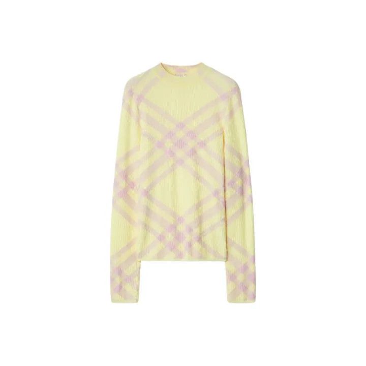 Burberry Burberry Color-Block Pattern Long Sleeve Sweater 0079 Size M / US 6-8 / IT 42-44 - 1 Thumbnail