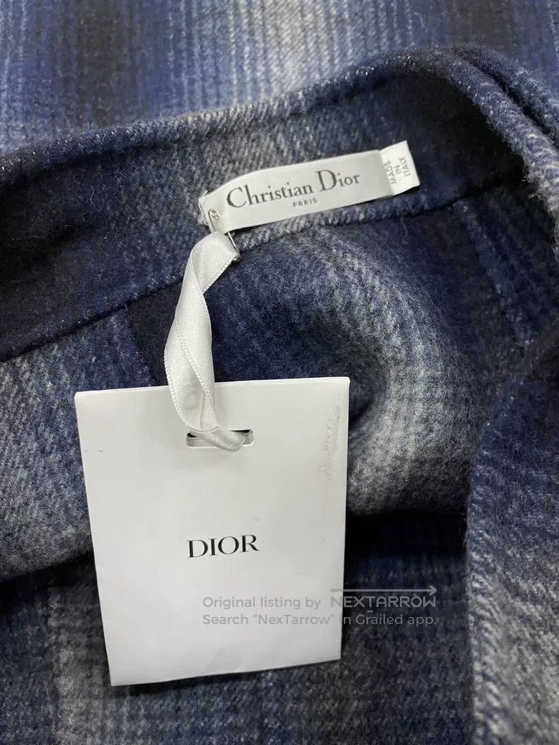 Dior Dior Blue plaid wool tassel skirt Size 42" / US 20 - 3 Thumbnail