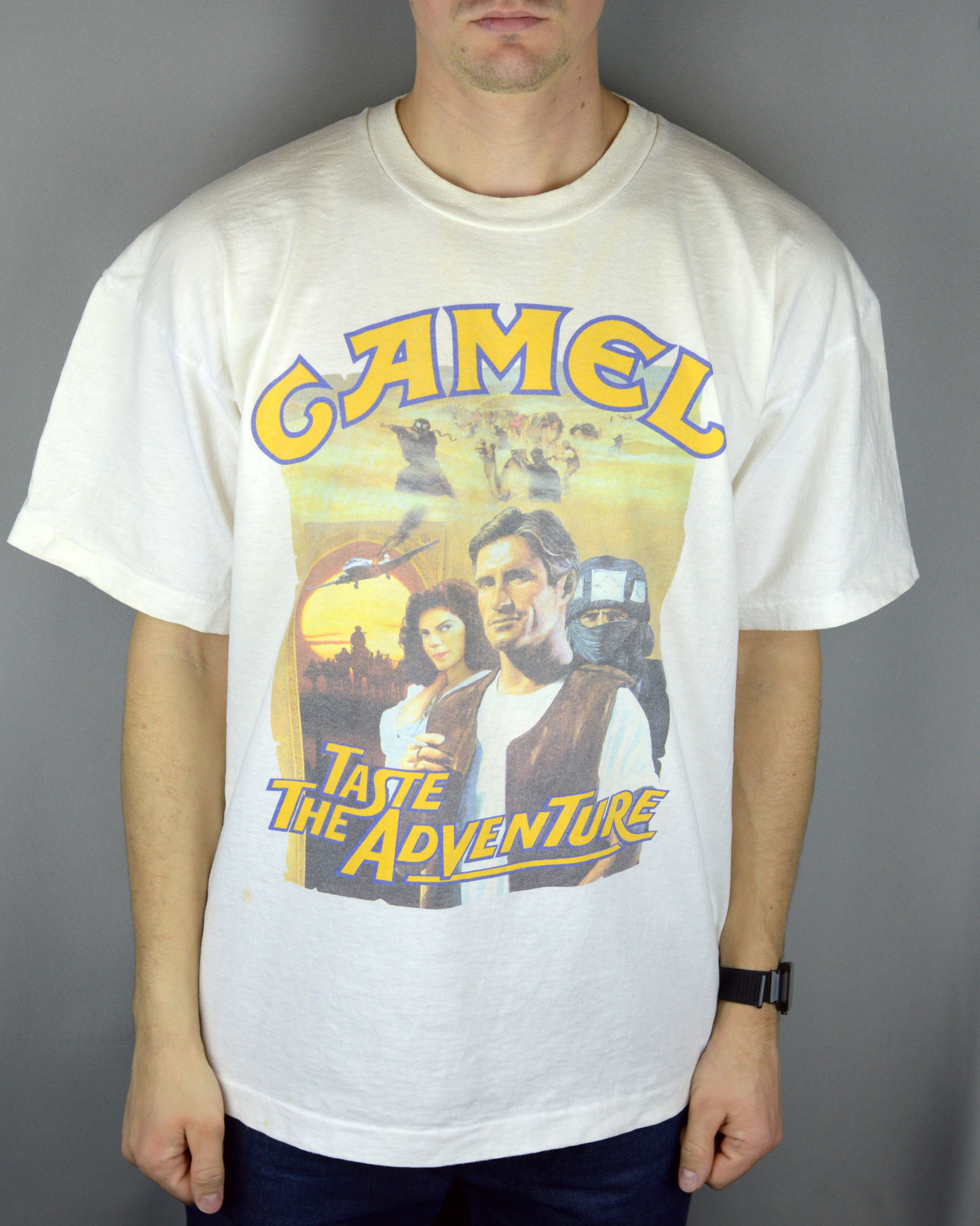 Vintage Vintage Camel Taste The Adventure 90s t shirt Size US XL / EU 56 / 4 - 1 Thumbnail
