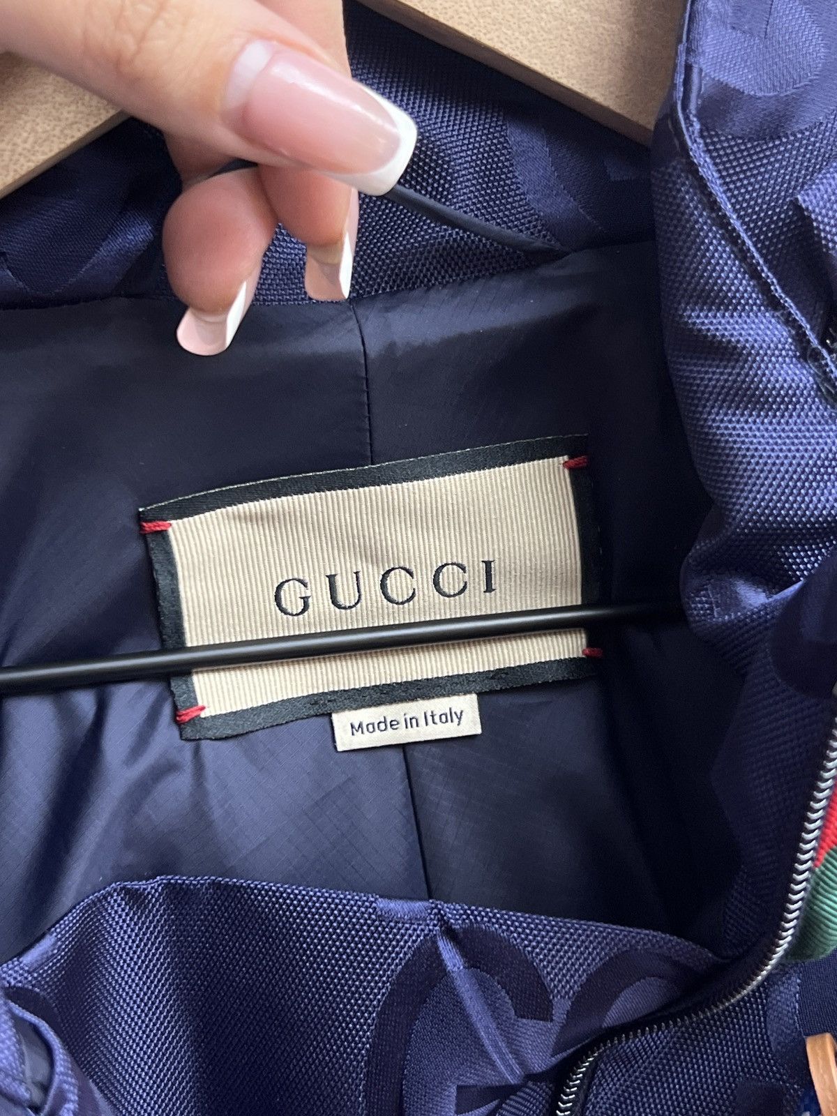 Gucci Gucci Nylon Monogram Hoodie Size US XL / EU 56 / 4 - 14 Thumbnail