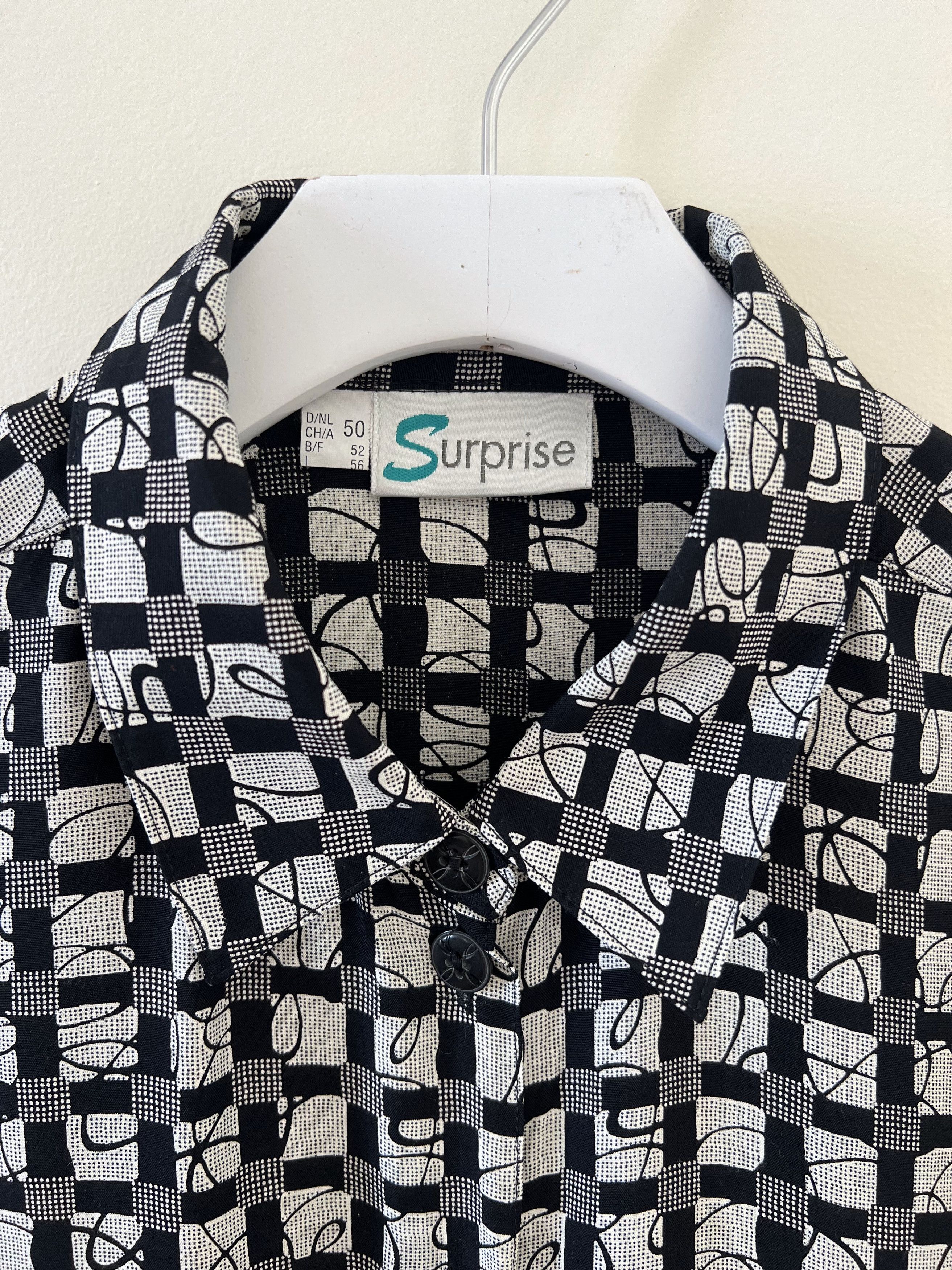 Vintage Checkered Pattern Shirt Size US M / EU 48-50 / 2 - 5 Thumbnail