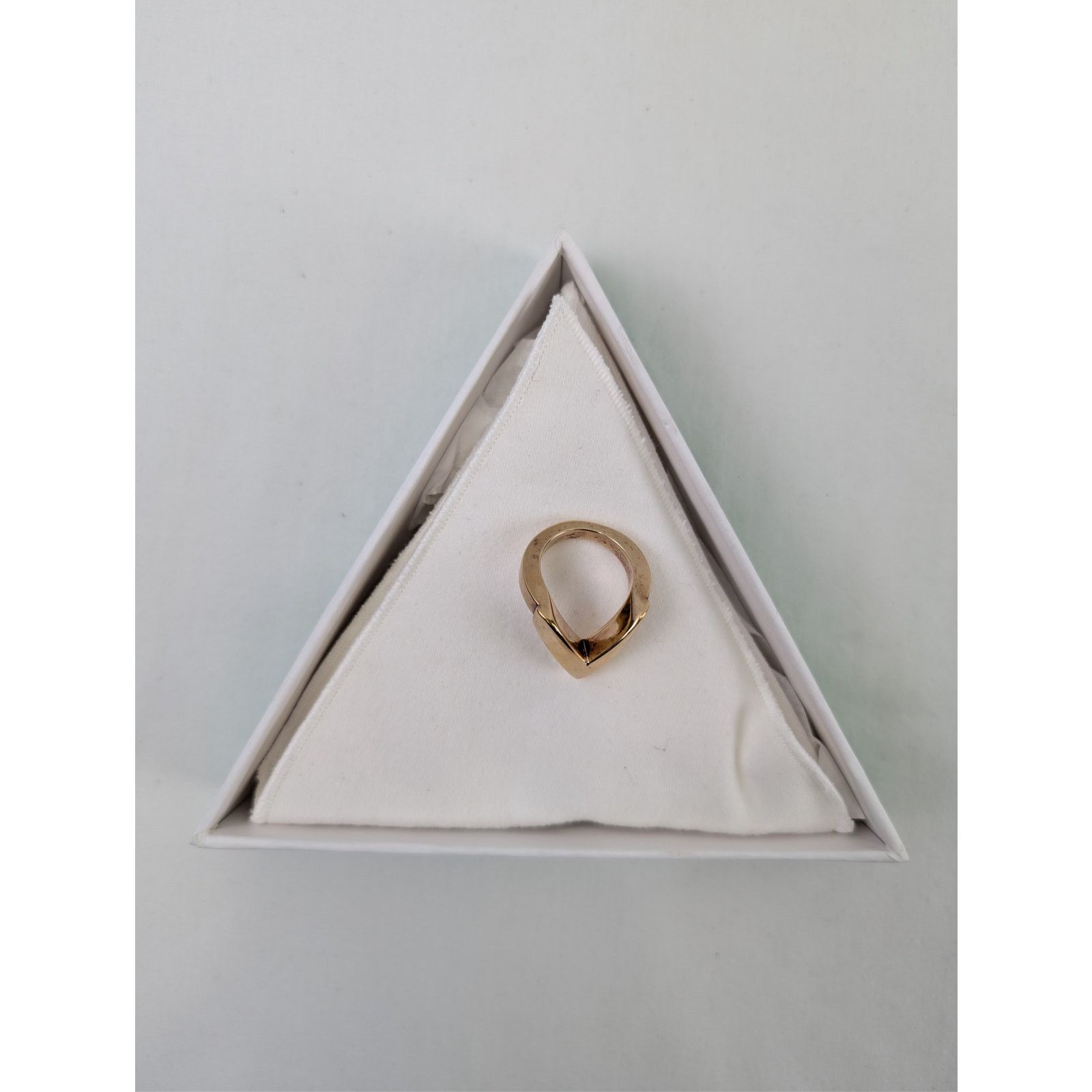 Bottega Veneta o1rshd1 Size: 19 / Gold F Sterling Silver Ring Yellow Gold Size ONE SIZE - 1 Thumbnail