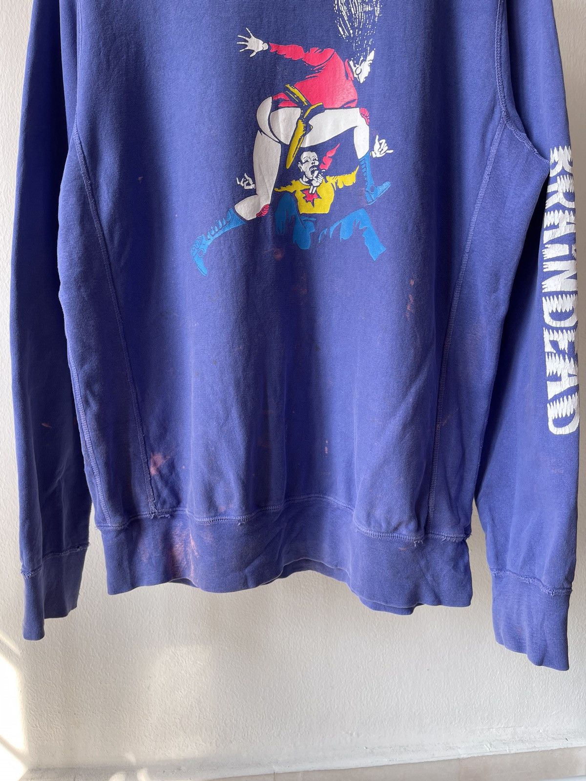 Brain Dead Brain Dead Distressed Crewneck Size US L / EU 52-54 / 3 - 5 Thumbnail