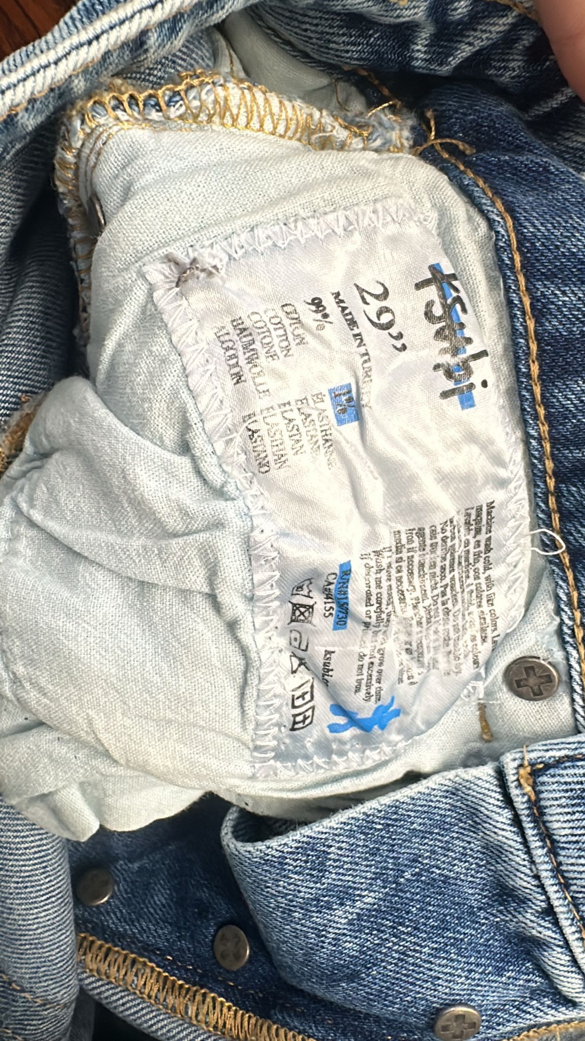 Ksubi Ksubi Get Home Safe Jean Blue Size 29 Size US 29 - 7 Thumbnail