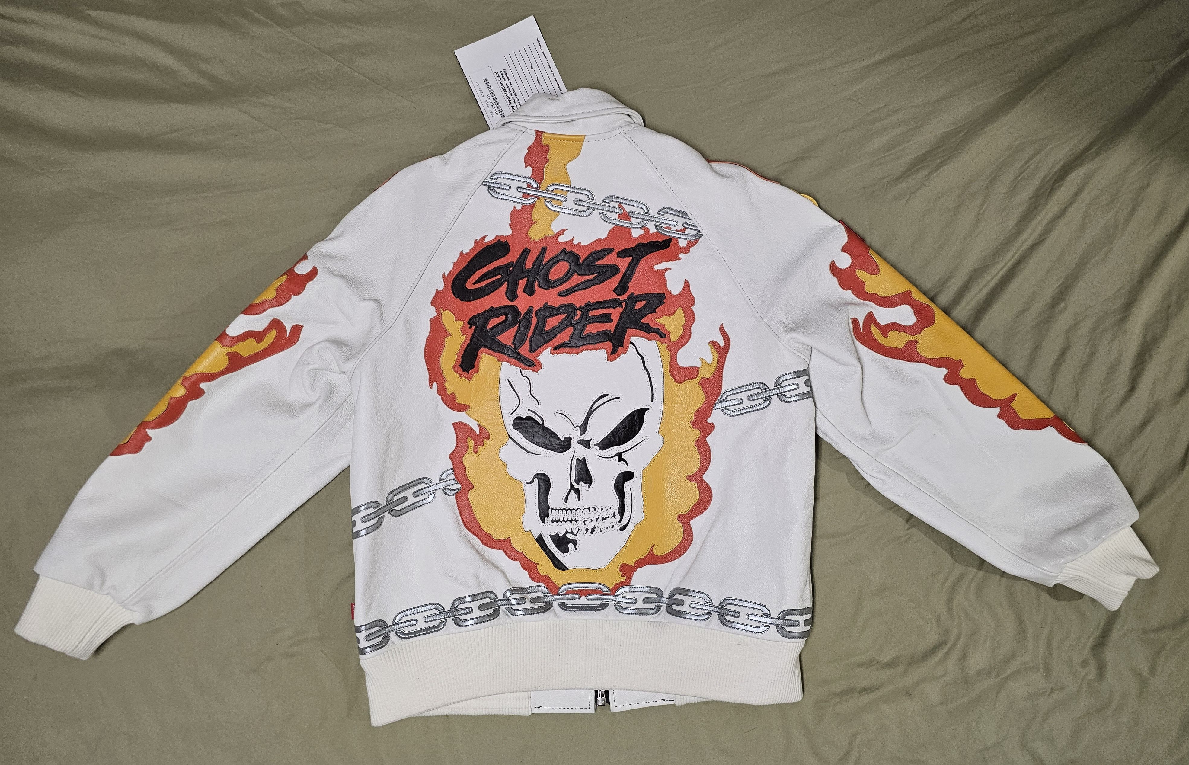 Supreme × Vanson Leathers SUPREME VANSON LEATHERS GHOST RIDER JACKET Size US M / EU 48-50 / 2 - 9 Thumbnail