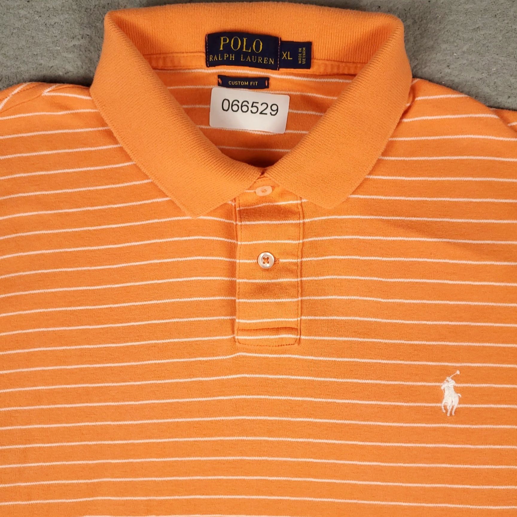 Ralph Lauren Ralph Lauren Polo Shirt Mens XL Orange Striped Pony Custom Fit Short Sleeve Polo Shirt Mens XL Orange Striped Pony Custom Fit Short Sleeve Size US XL / EU 56 / 4 - 2 Thumbnail