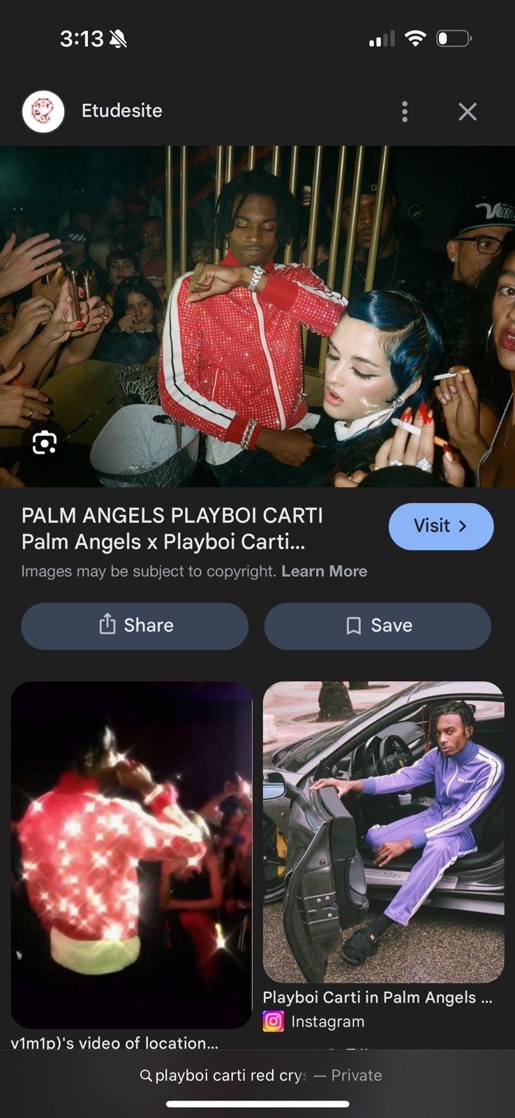 Palm Angels Custom Swarovski palm angels track pants Size US 32 / EU 48 - 8 Thumbnail