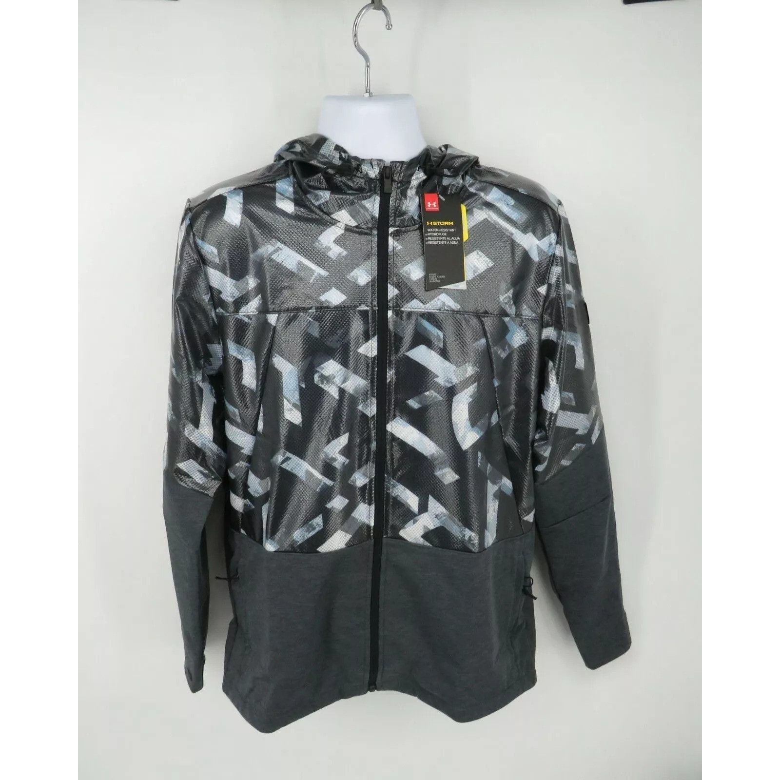 Under Armour Under Armour Mens Gray Hooded Windbreaker Jacket L NWT $120 Size US L / EU 52-54 / 3 - 1 Thumbnail