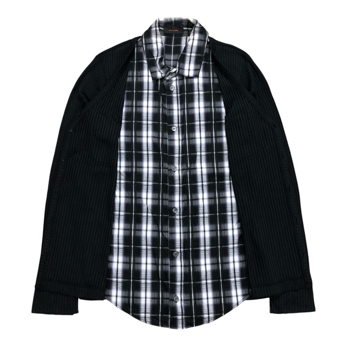 If Six Was Nine Tete Homme Issey Miyake Lgb Double Layer Long Button Shirt Size US M / EU 48-50 / 2 - 2 Thumbnail