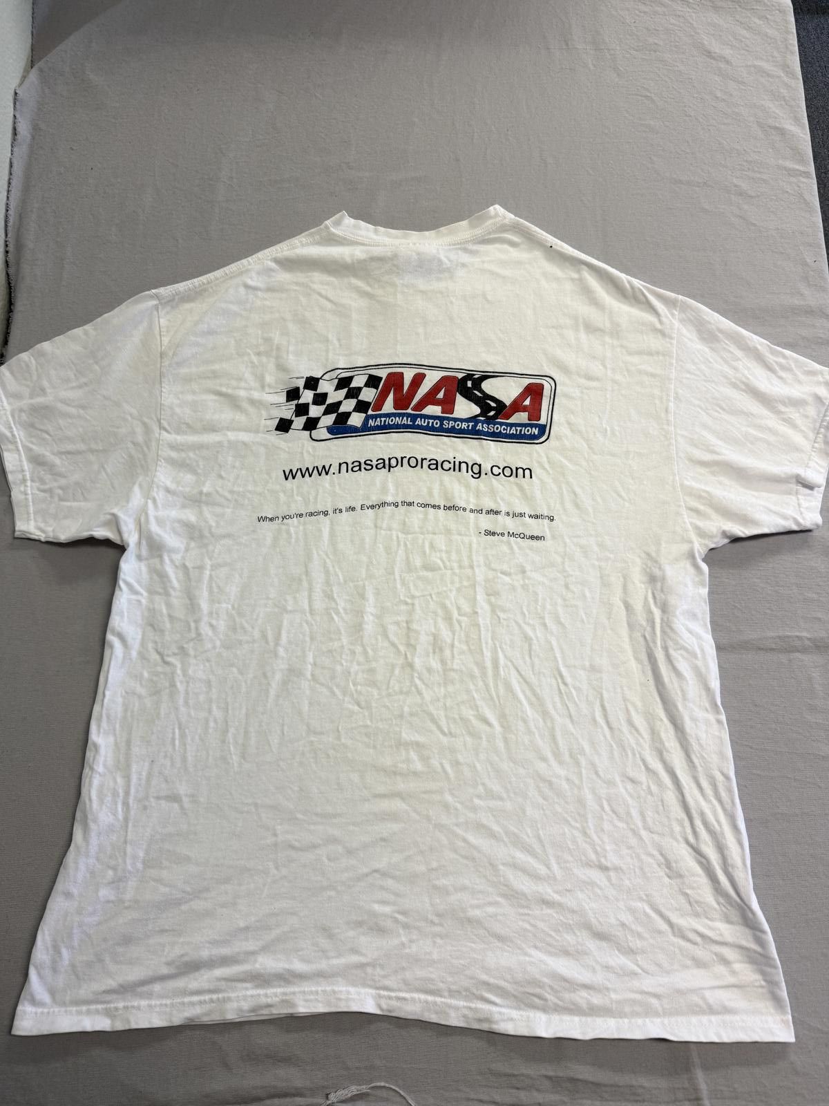Hanes NASA T-shirt National Auto Sport Association Steve McQueen Size US XL / EU 56 / 4 - 1 Thumbnail