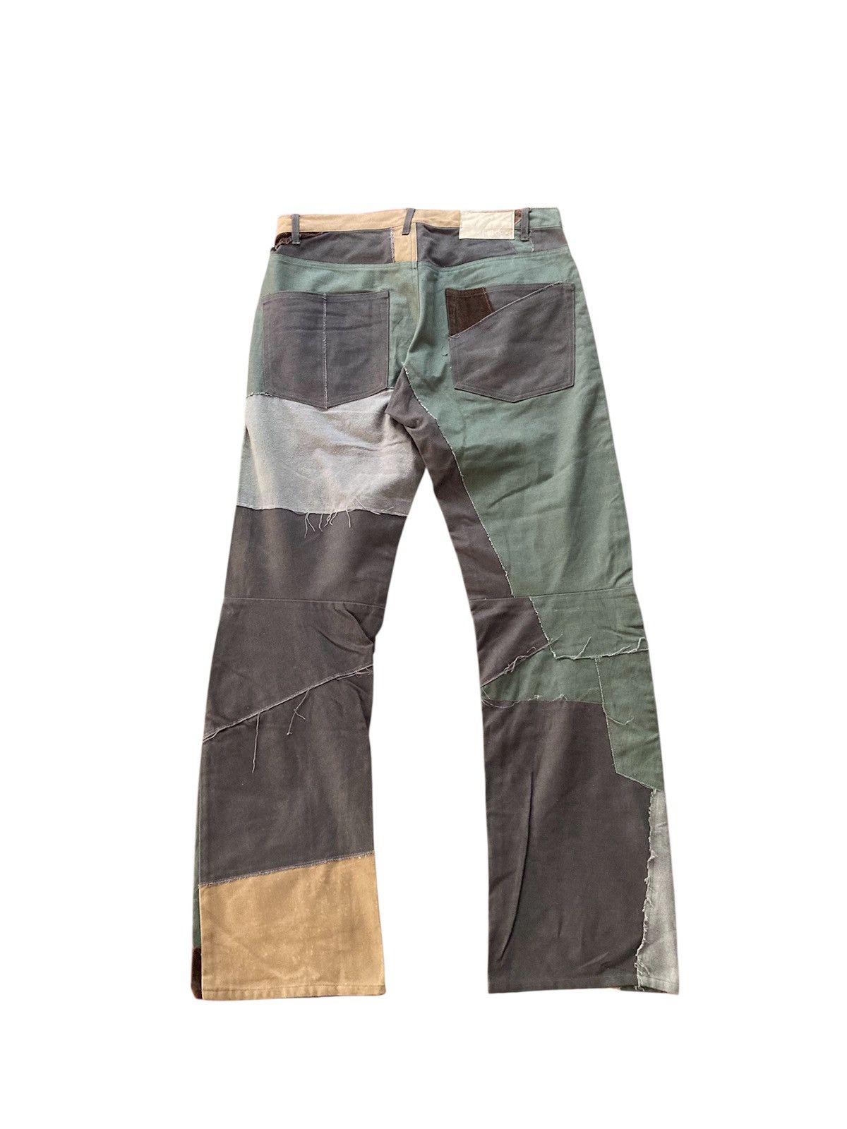 Japanese Brand Japanese Brand Patchwork Flare Pants Size US 31 - 6 Thumbnail