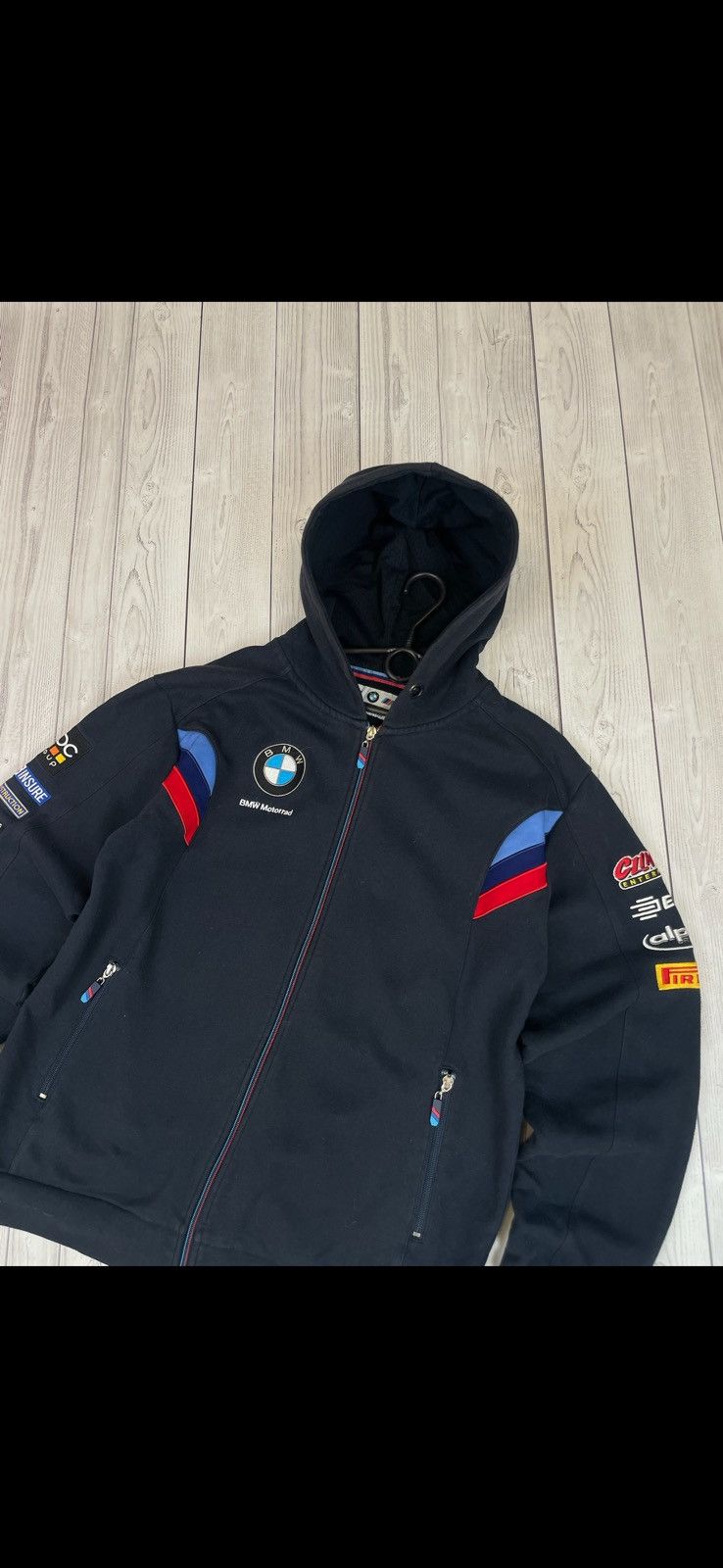 BMW Vintage BMW Racing zip hoodie size M big logo rare Size US M / EU 48-50 / 2 - 5 Thumbnail