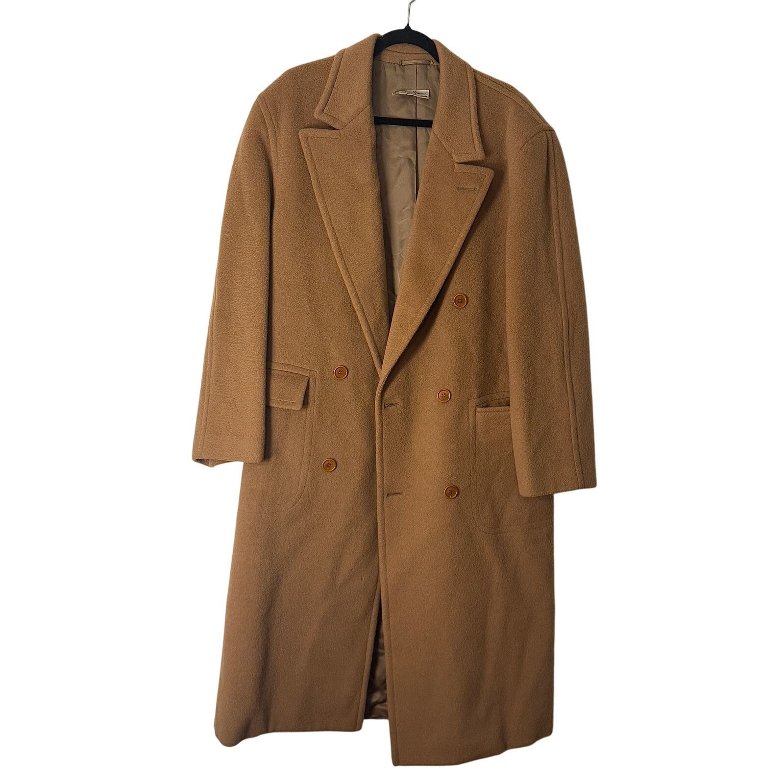 Les Copains Les Copains Brown-Beige Wool Long Trench Coat Size US L / EU 52-54 / 3 - 1 Thumbnail