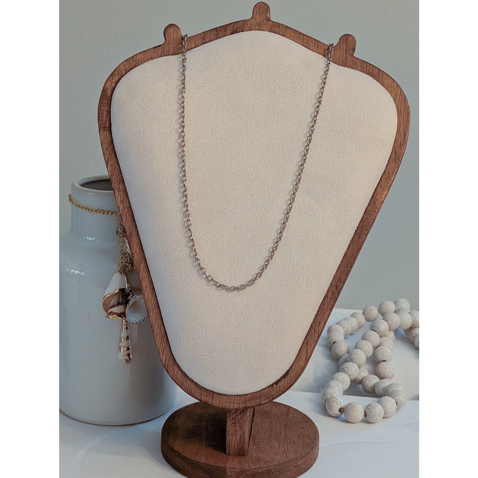 Vintage Vintage 1980s Classic 24" Silver-Tone Cable Chain Necklace Size ONE SIZE - 1 Thumbnail