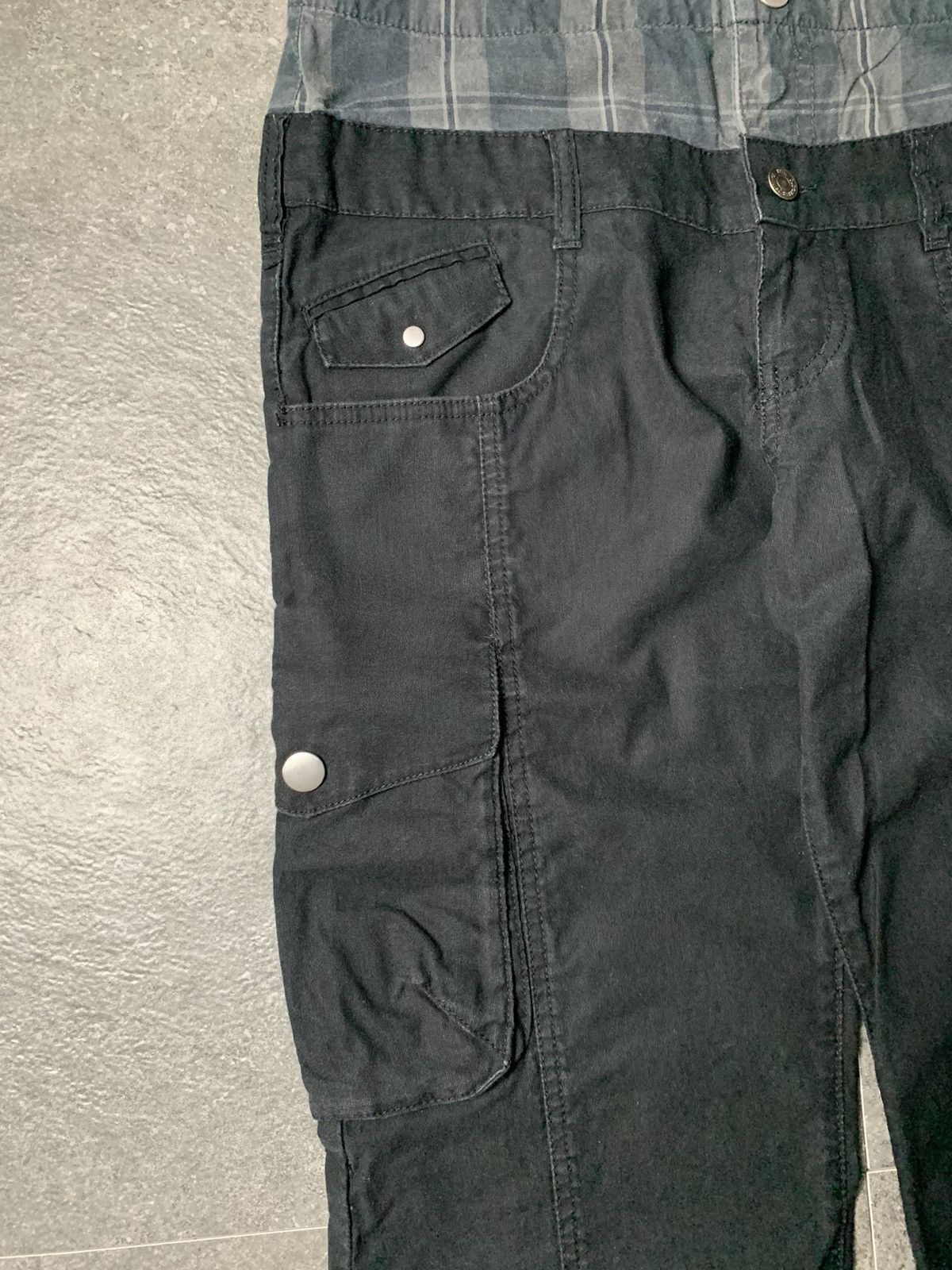 PPFM 2000s PPFM Double Waist Panelled Cargo Pants Size US 29 - 5 Thumbnail