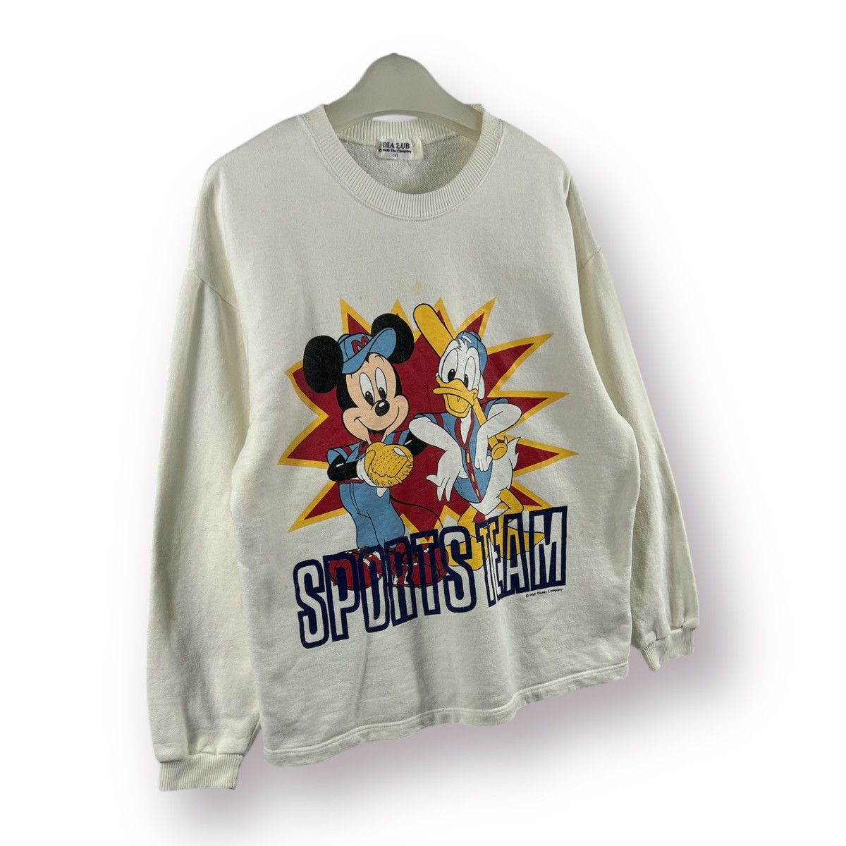 Disney × Mickey Mouse × Vintage 🔥 Vintage 90's Dia Sport for Mickey by Disney Sweatshirt Size US S / EU 44-46 / 1 - 3 Thumbnail