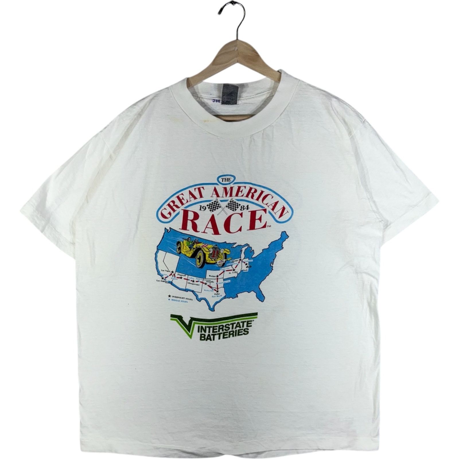 Vintage Vintage The Great American Race Car Tee 1984 XL Size US XL / EU 56 / 4 - 1 Thumbnail