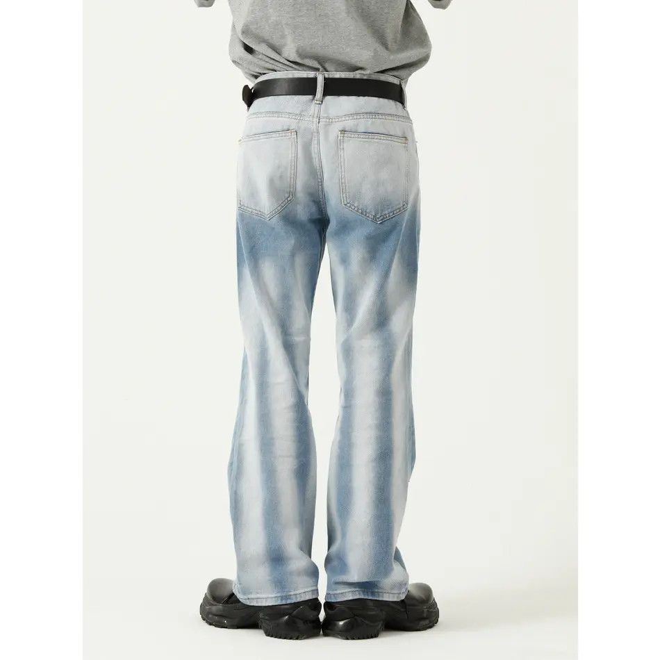 Japanese Brand Retro loose patchwork zipper jeans Size US 32 / EU 48 - 4 Thumbnail