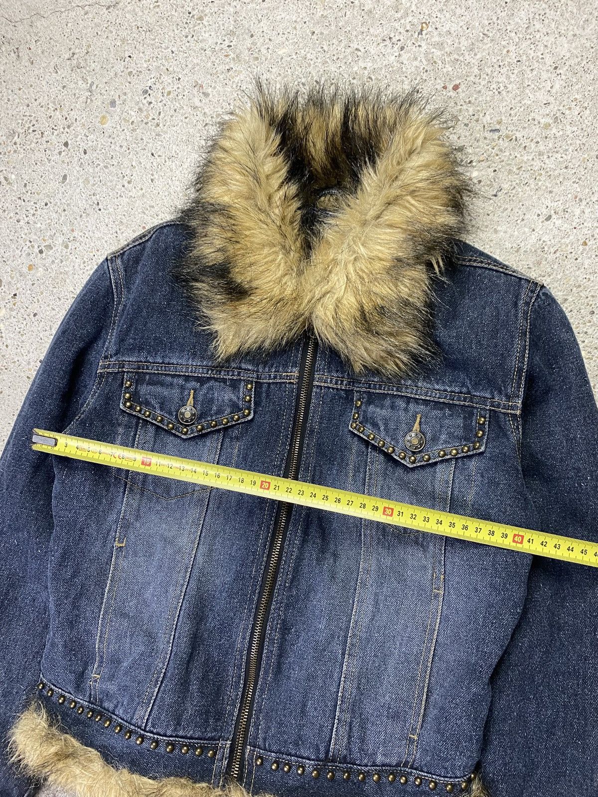 Japanese Brand Vintage faux fur denim jeans jacket if six was nine japan Size S / US 4 / IT 40 - 12 Thumbnail