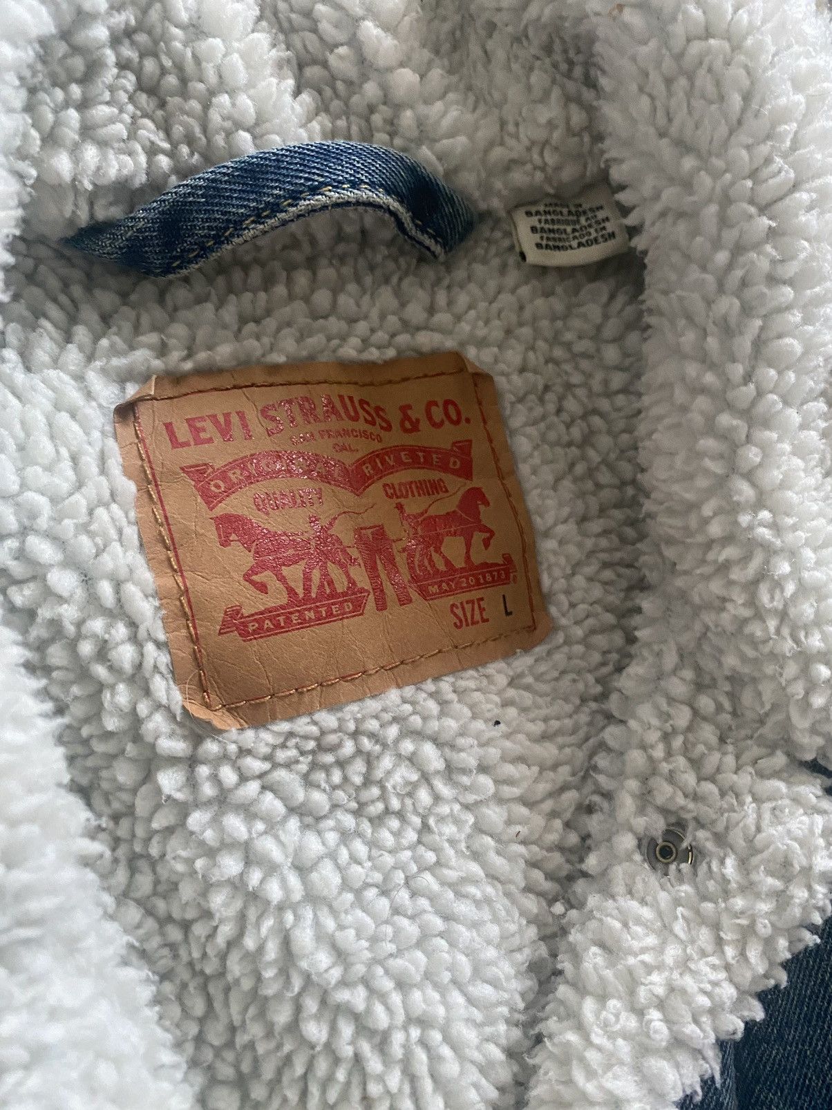 Levi's × Vintage Vintage Levi’s Sherpa Denim Jacket Size US L / EU 52-54 / 3 - 5 Thumbnail