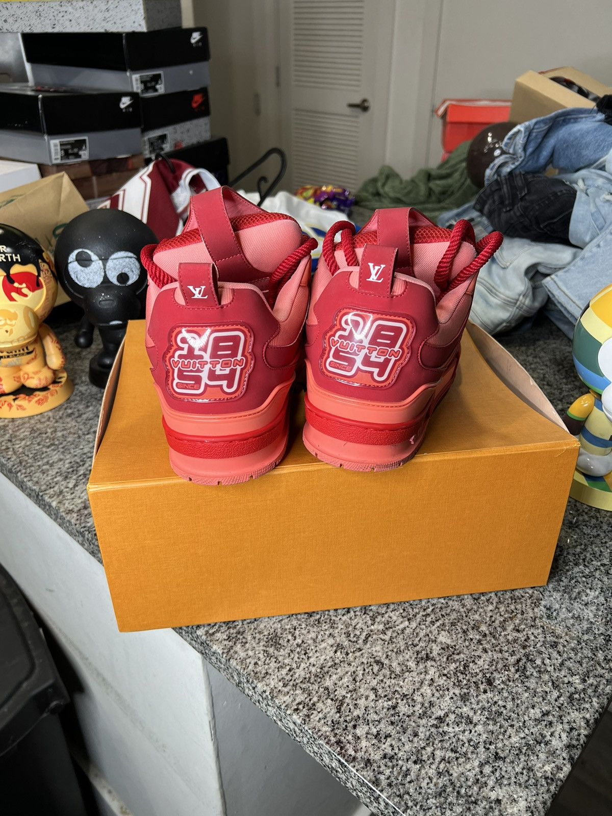 Louis Vuitton Lv Skate Sneaker ‘Red’ Size US 12 / EU 45 - 4 Thumbnail