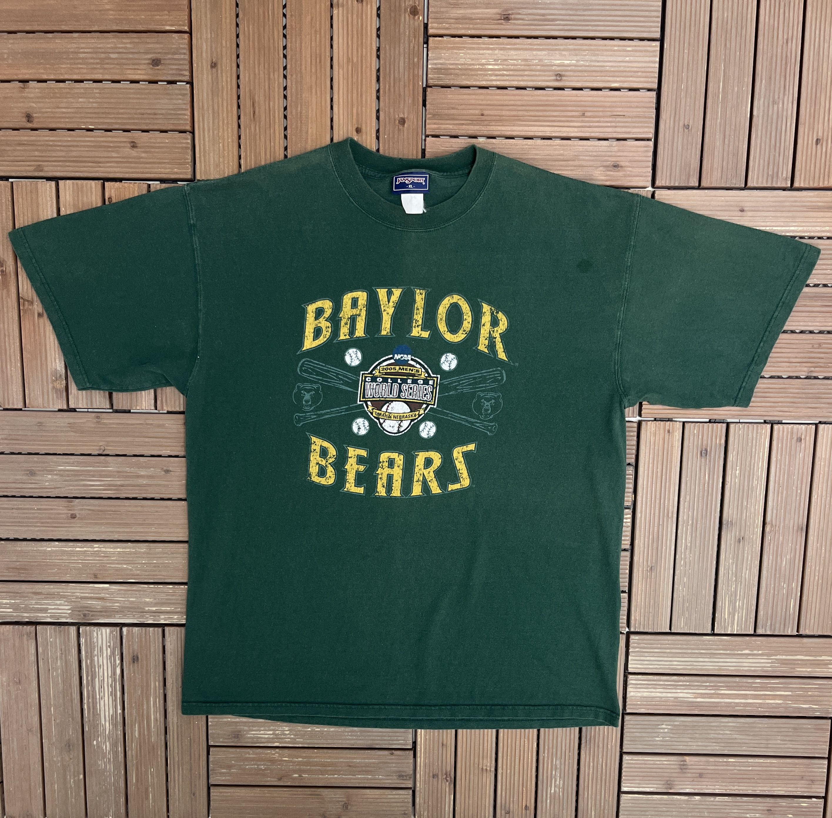 Vintage Baylor Bears 2005 College World Series Vintage T-Shirt Tee ...