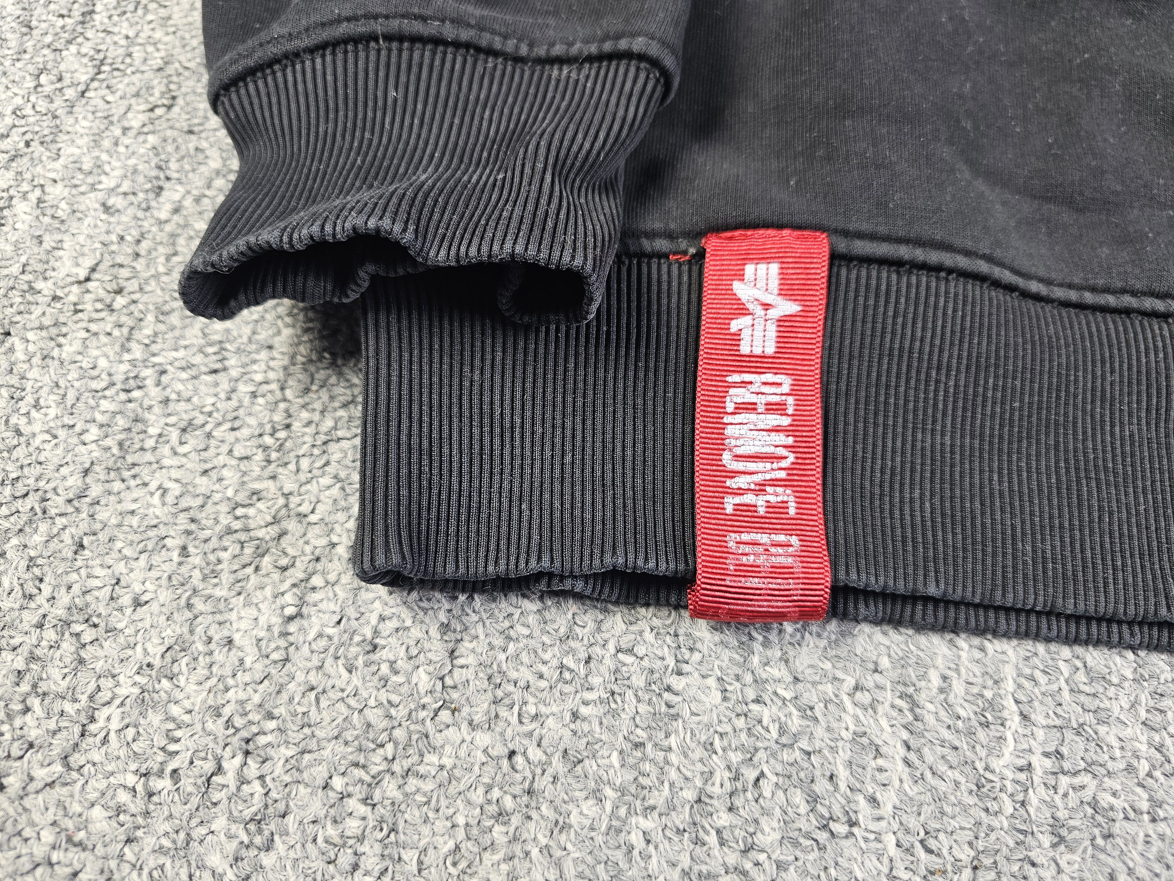 Alpha Industries Alpha Industries Black Crewneck Sweater Remove Before Flight Size US L / EU 52-54 / 3 - 5 Thumbnail