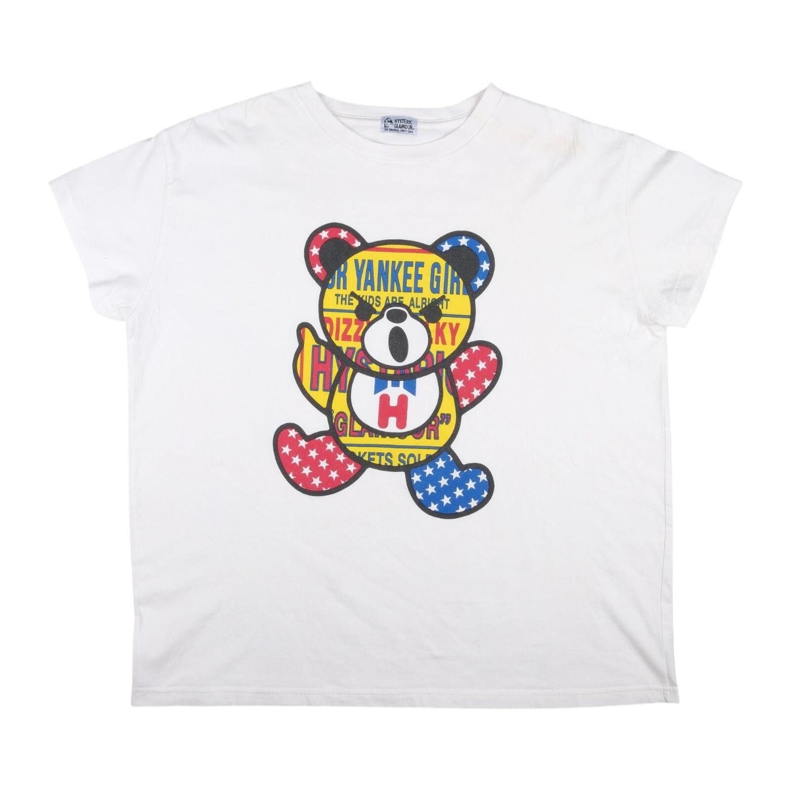 Hysteric Glamour Hysteric Glamour Yankee Girl Bear Graphic White Tee Size ONE SIZE - 1 Preview