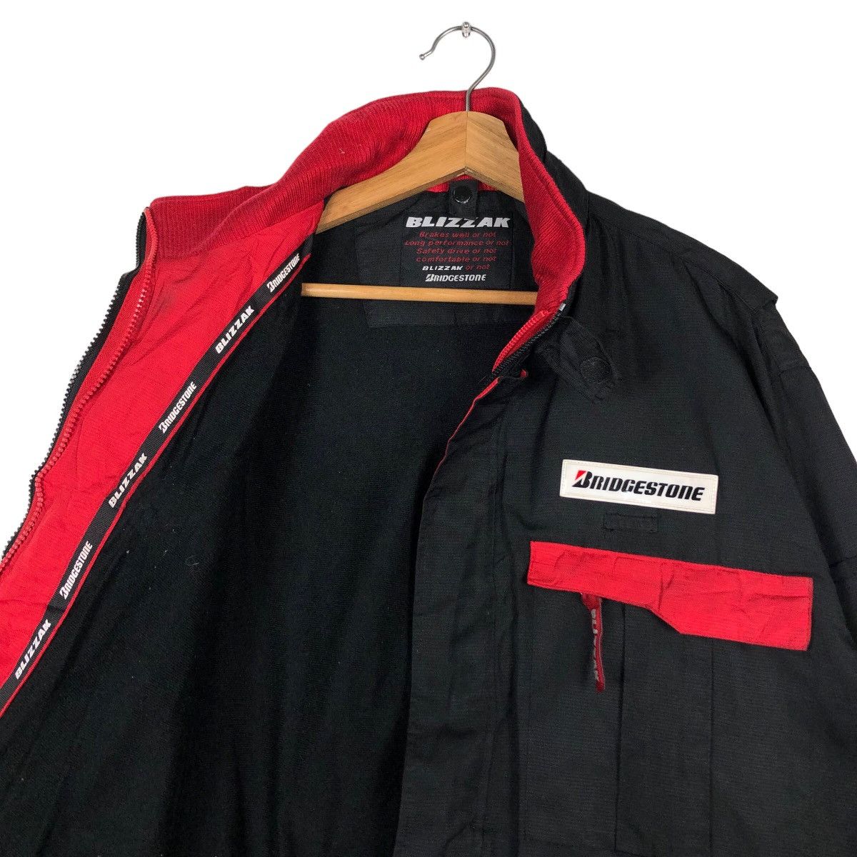 Japanese Brand 🔥Vintage Bomber Jacket Worker Bridgestone Big Logo Size US L / EU 52-54 / 3 - 12 Thumbnail