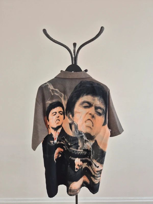 Vintage Scarface shirt 90's Size US L / EU 52-54 / 3 - 2 Thumbnail
