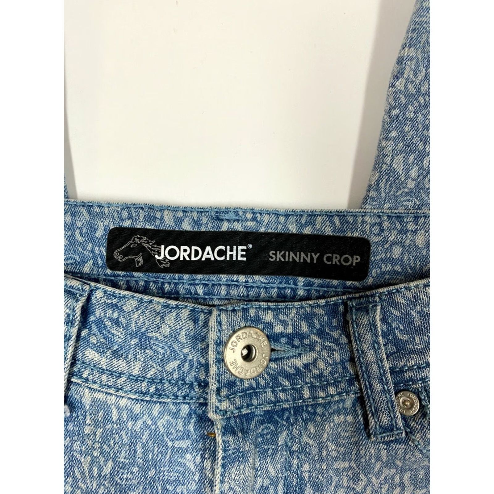 Jordache Jordache Jeans Womens 4 Blue Cropped Straight 22in Inseam Regular Fit Mid Rise Cotton Blend Denim N/A Size 27" / US 4 / IT 40 - 3 Thumbnail