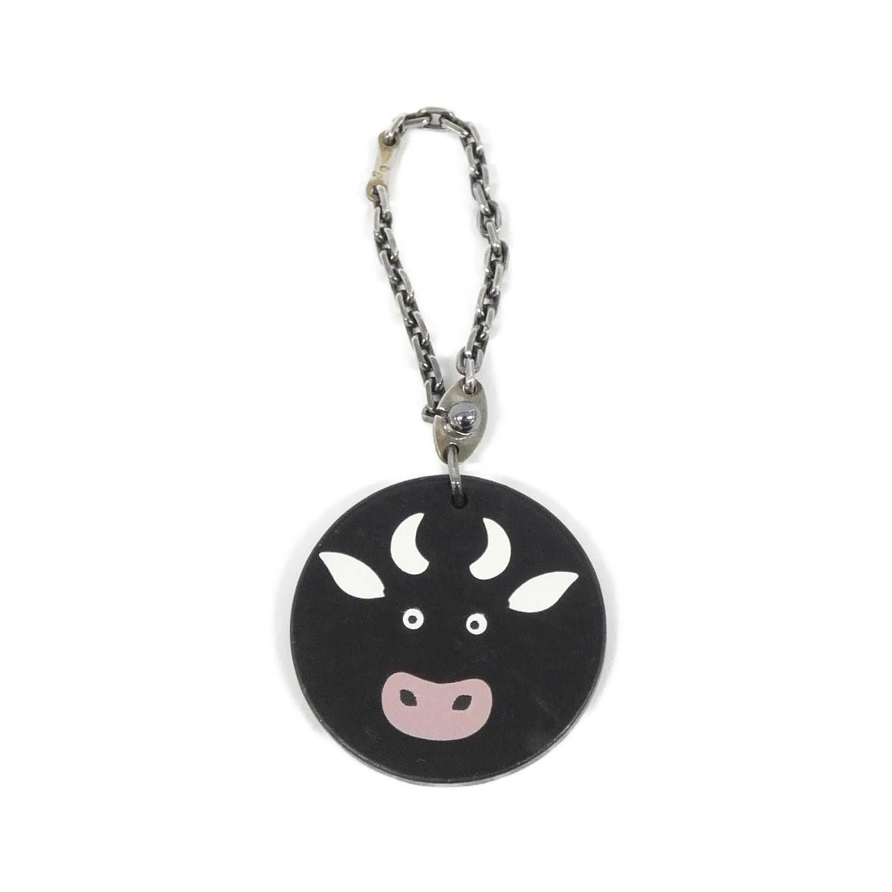 Hermes Hermes Hermès COW Key Holder Metal Key Chain DUTY FREE for USA Size ONE SIZE - 1 Thumbnail