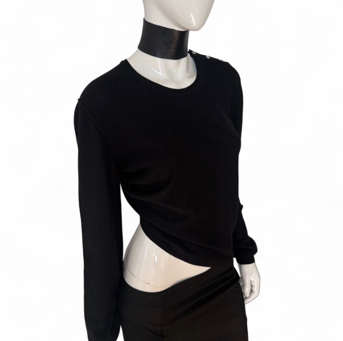 Sonia Rykiel Euro Vintage Sonia Rykiel Paris Black Sweater Size M / US 6-8 / IT 42-44 - 7 Thumbnail