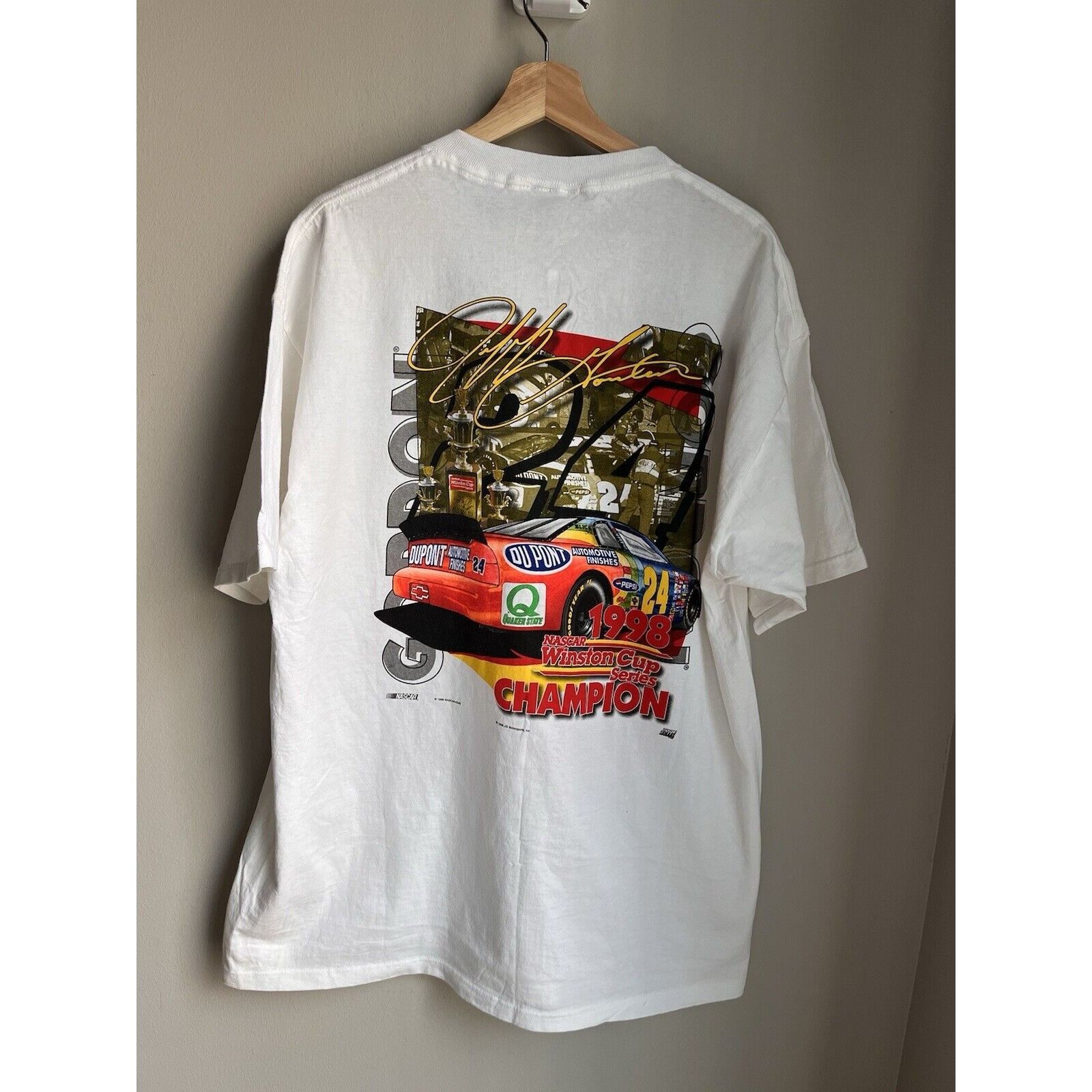 NASCAR VINTAGE NASCAR RACING JEFF GORDON #24 WINSTON CUP T SHIRT XL Size US XL / EU 56 / 4 - 3 Thumbnail