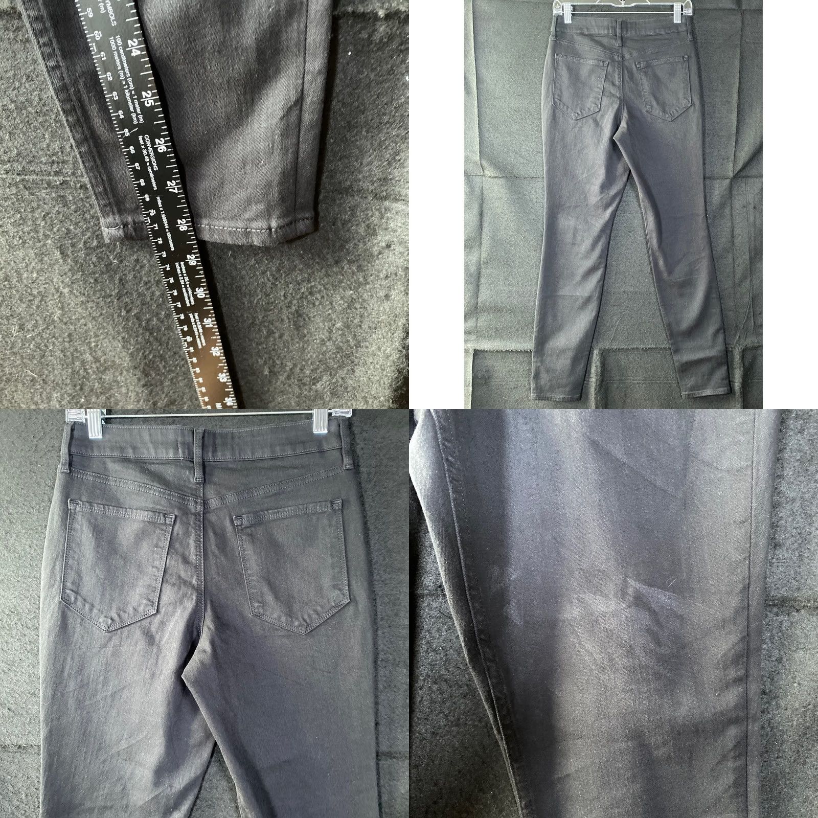 Athleta Athleta Womens Jeans Black Ultra Skinny High Rise Cotton Blend Stretch 6 Slim Denim Pants Size 28" / US 6 / IT 42 - 8 Thumbnail