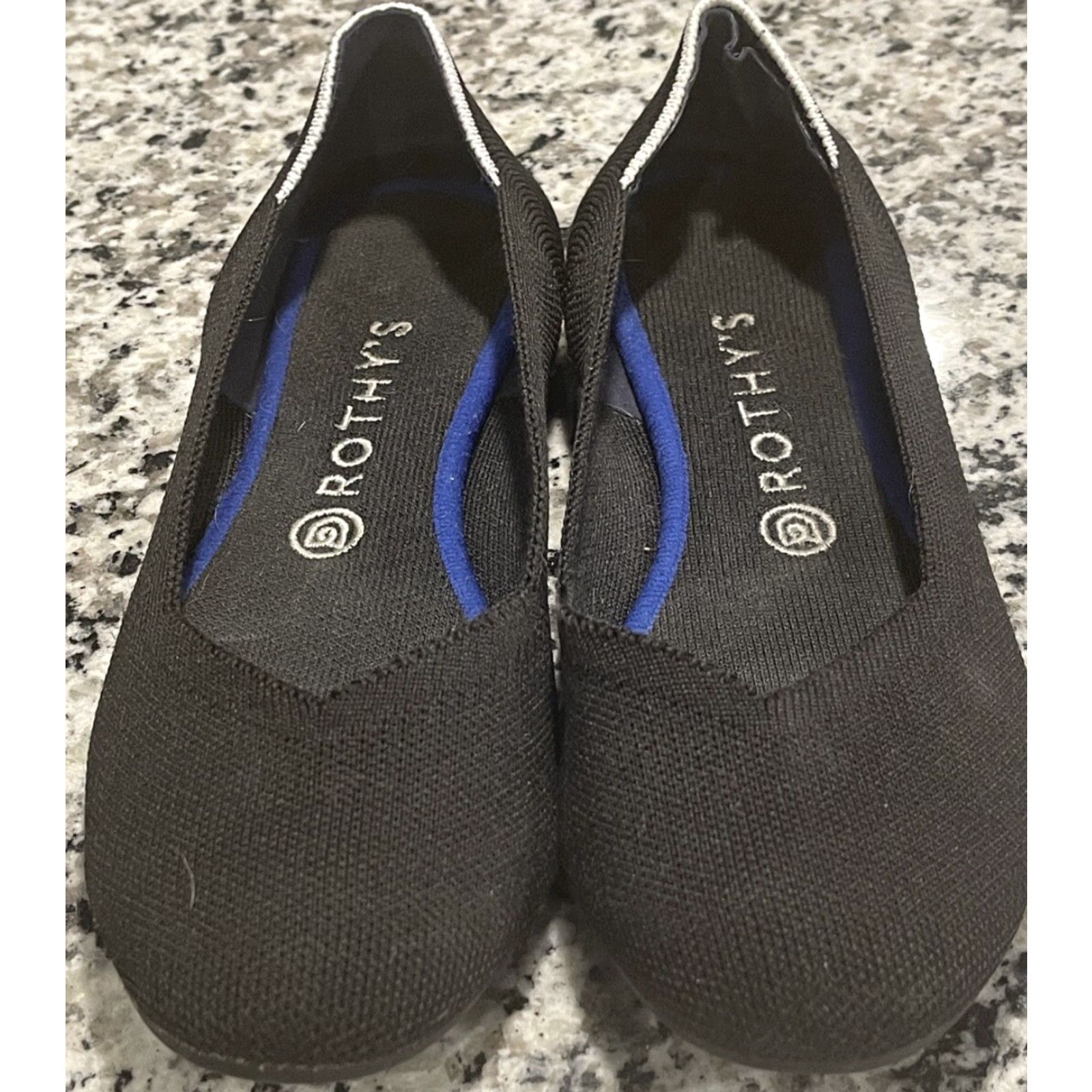 Rothy's Rothy’s The Flat Flat Black Solid Round Toe Slip On Cushioned Women 9.5 US/7 UK/41 EU Shoes Size US 7 / IT 37 - 4 Thumbnail