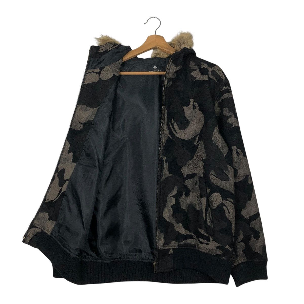 Vintage 🔥VINTAGE BOMBER JACKET VILLE D’ESPOIR CAMOUFLAGE MINK FUR Size US L / EU 52-54 / 3 - 14 Thumbnail