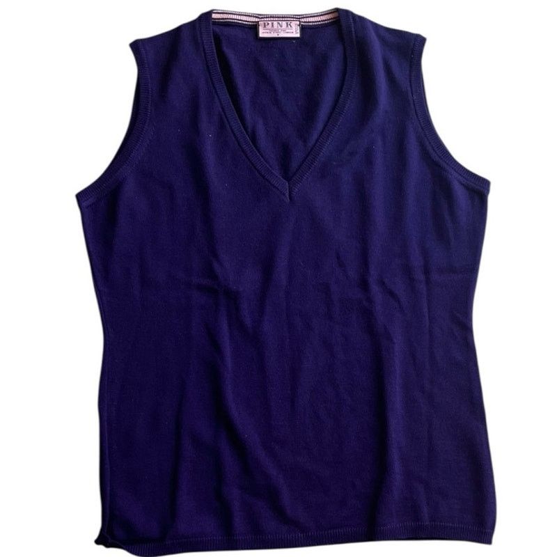 Thomas Pink Thomas Pink Purple Wool VNeck Knit Tank Top Women's Size M Size M / US 6-8 / IT 42-44 - 1 Thumbnail