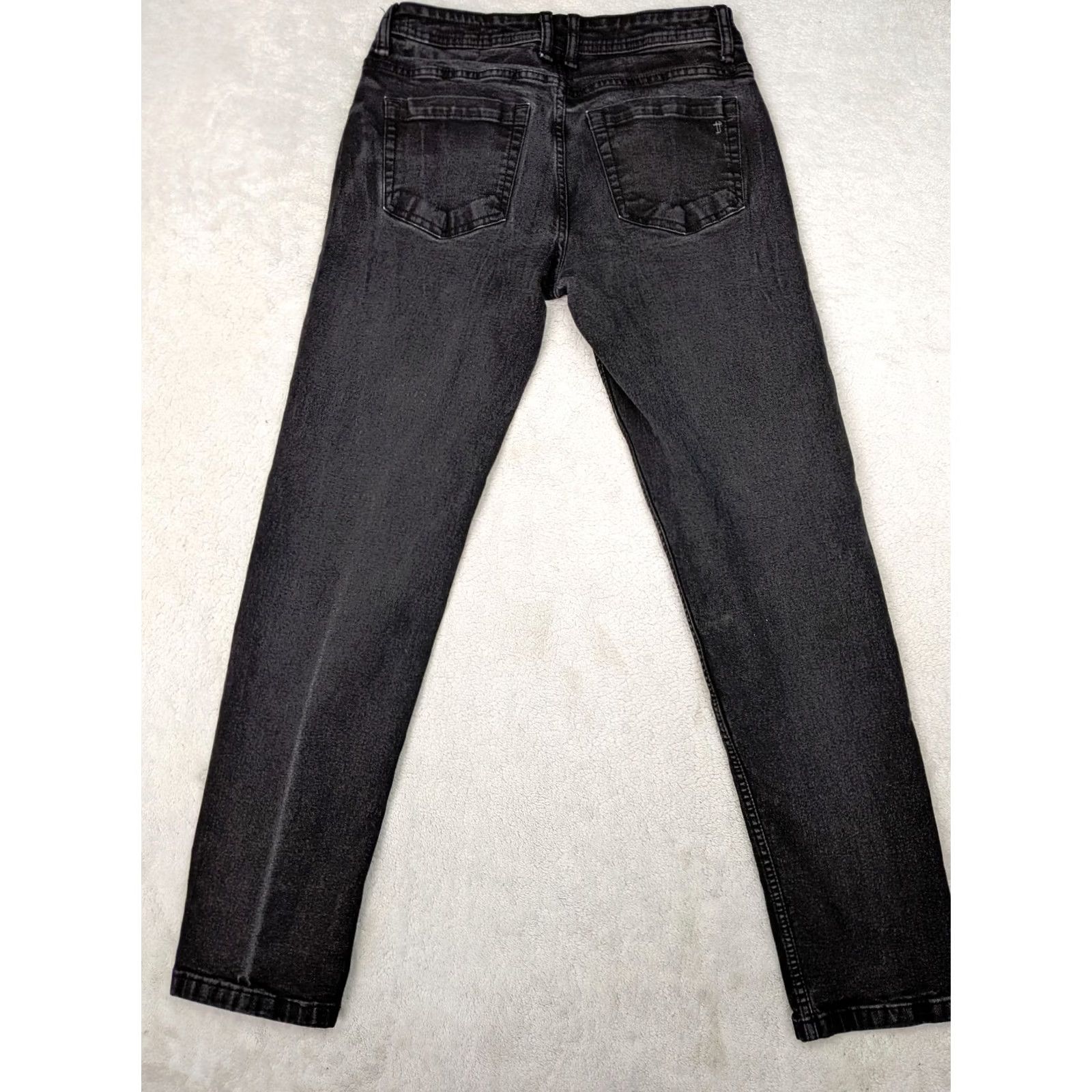 Madewell Madewell The Perfect Jean NYC Athletic Fit Denim Jeans 29x32 Black Med Wash Press Fade Skinny Women Mens Size 30" / US 8 / IT 44 - 6 Thumbnail