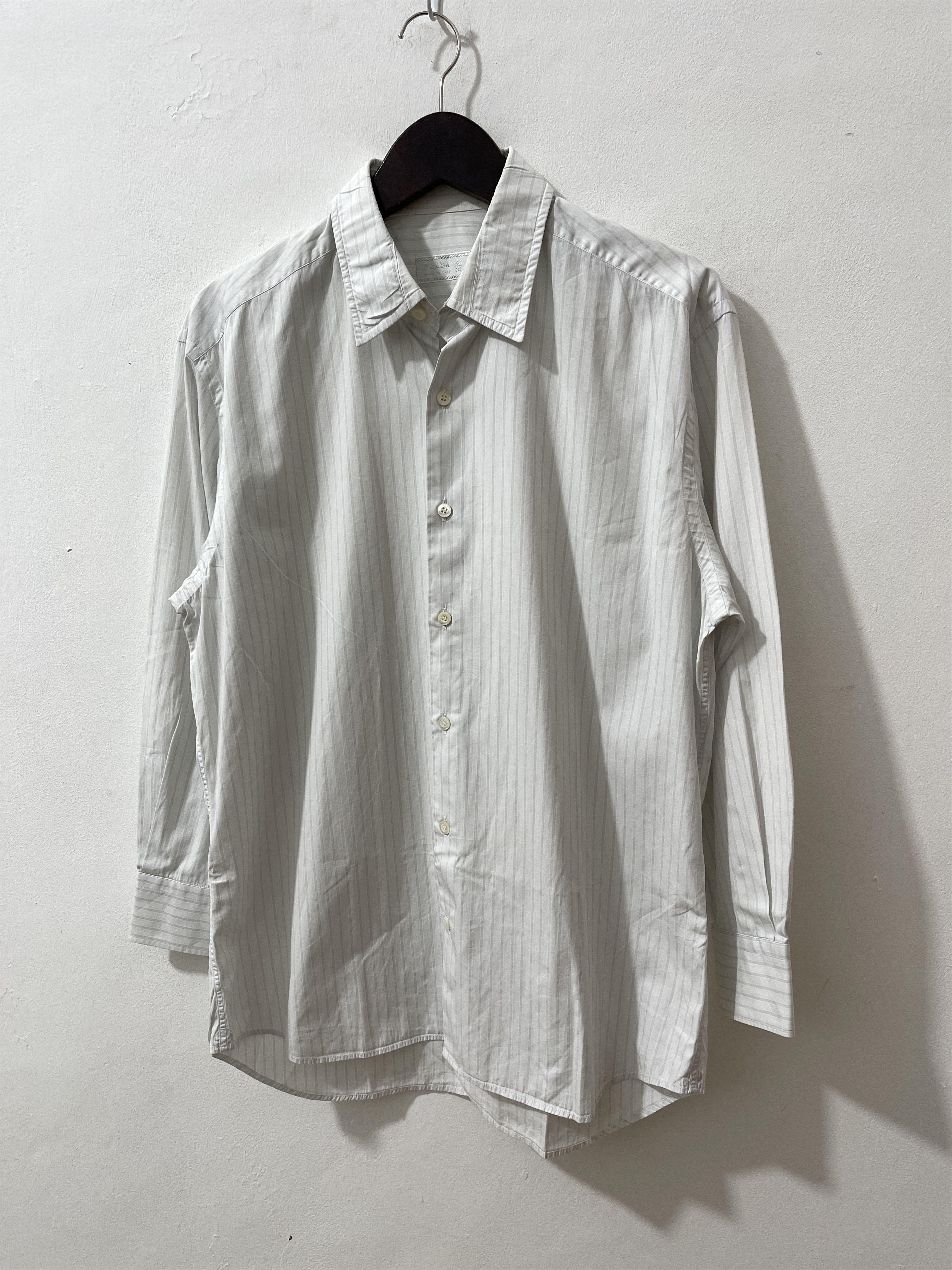 Prada Prada Italy White Button Up Formal Shirts Size US L / EU 52-54 / 3 - 2 Thumbnail