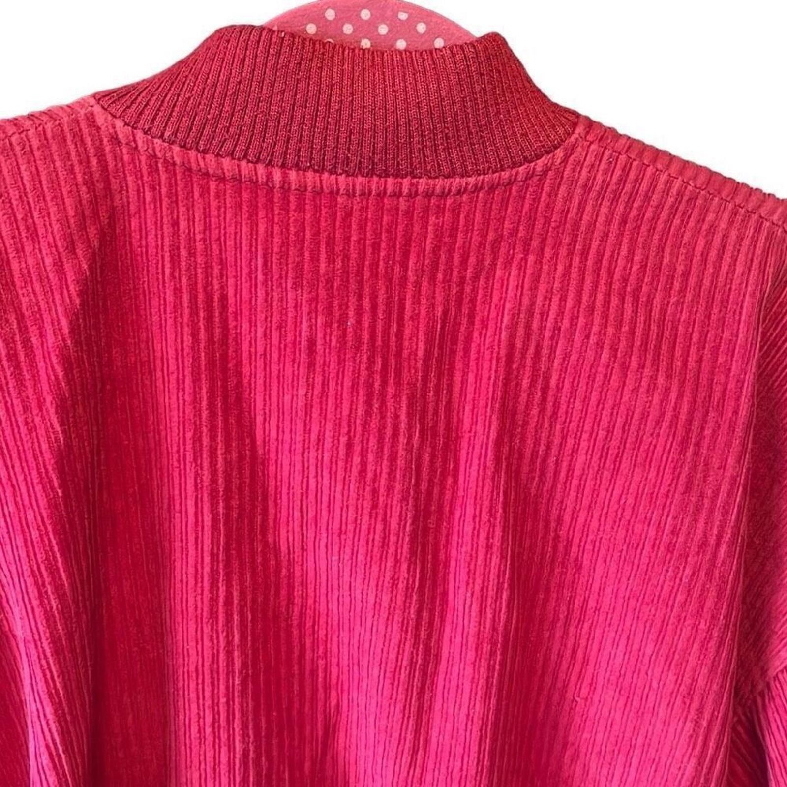 Woolrich Woolen Mills 80's Woolrich cherry red corduroy bomber jacket large Size L / US 10 / IT 46 - 4 Thumbnail