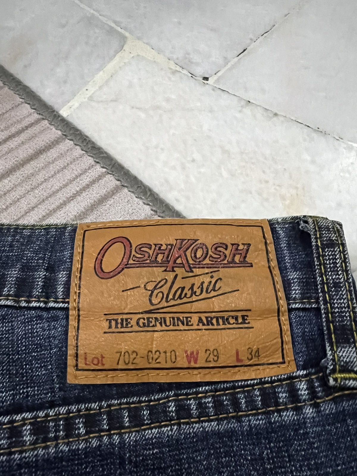 If Six Was Nine × Le Grande Bleu (L.G.B.) × Oshkosh Vintage 90’s Oshkosh Distress Painter Punk Jeans Size US 30 / EU 46 - 20 Thumbnail